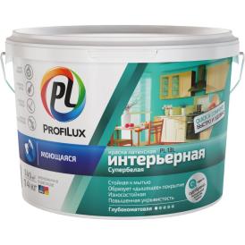 Краска ВД латексная моющаяся износоустойчивая Profilux PL-13L, супербелая, 14 кг