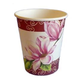 Набор стаканов бумажных Антелла Розовая орхидея 8 шт 250 мл