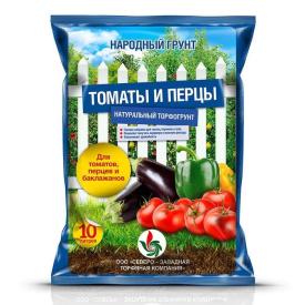 Грунт для томатов и перцев Народный грунт 10 л