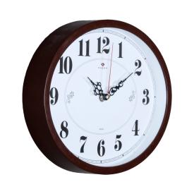 Часы настенные Классика 22,5см овал коричневый 2720-103Br