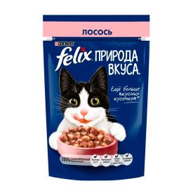 Корм для кошек влажный Felix Природа вкуса Лосось 75 г