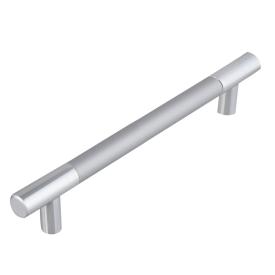 Ручка-рейлинг С15 128 хром/металлик пластиковая