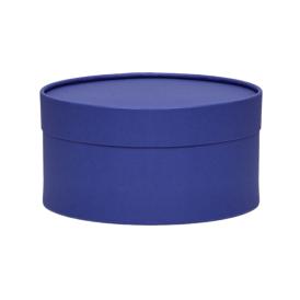 Коробка подарочная круглая Wewak пурпурная завальцованная без окна 180х100 мм