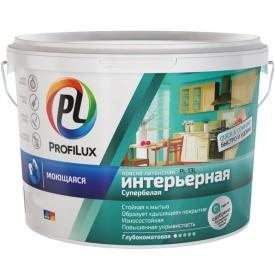 Краска ВД латексная моющаяся износоустойчивая Profilux PL-13L, супербелая, 3 кг