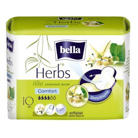 Прокладки женские Bella Herbs 10шт Komfort Softiplait с экстрактом липового цвета