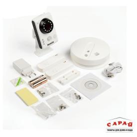 Комплект FE-HOME KIT IP-камера и 2 датчика двери и датчик дыма. IP видеокамера; Объектив 2.8мм