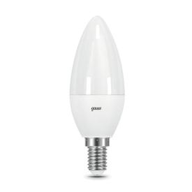 Лампа светодиодная 6.5Вт свеча 4100К белый Е14 550Лм 150-265В Gauss 103101207