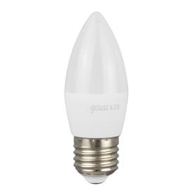 Лампа светодиодная 6.5Вт свеча 2700К тепл.бел. Е27 520Лм 150-265В Gauss 103102107