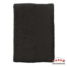 Полотенце махровое гладкокрашенное 40х70 см черное 400 г/м2