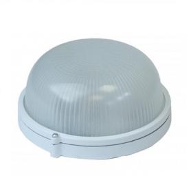 Светильник св-к влагозащитный до 130°С круглый алюминиевые стеклянный белый 60W Е27 IP54 d187x83 НБП03-60-001