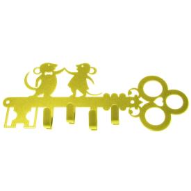 Ключница Мышата - S НОЭЗ золотой металлик 24,8х2х10,5 см
