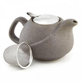 Чайник заварочный серый с фильтром 800 мл Ф19-008R