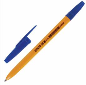 Ручка шариковая STAFF ORANGE C-51 синяя 0,5 мм