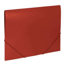 Папка на резинках BRAUBERG Office красная до 300 листов