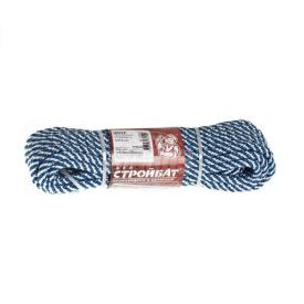 Шнур полипропиленовый спирального плетения 8 мм 10 м бело-синий