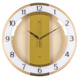 Часы настенные Рубин Классика d34 см корпус прозрачный коричневый 3327-002