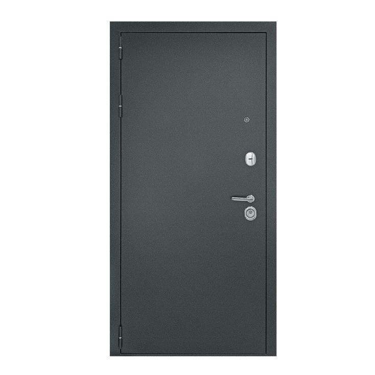 Дверь металл Рубикон серебро Сандал белый 860х2050 мм L