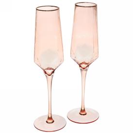 Набор бокалов для шампанского Ice Crystal медовый 2 шт 180 мл 359-244