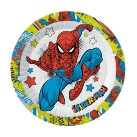 Набор тарелок бумажных Человек-паук желтый 6 шт 180 мм