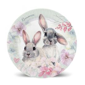 Набор тарелок бумажных Кролики 6 шт 180 мм