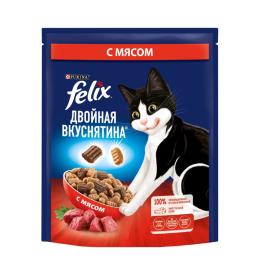 Корм  для кошек сухой Felix Двойная вкуснятина Мясо 200 г