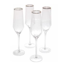 Набор бокалов для шампанского Ice Crystal прозрачный 4 шт 180 мл 359-577