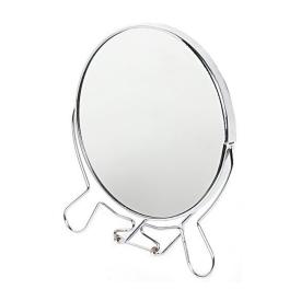 Зеркало настольное в металлической оправе Круг d14 см одностороннее 988-3