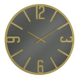 Часы настенные Рубин Классика металл d50 см открытая стрелка золотой/зеркало 5007-002