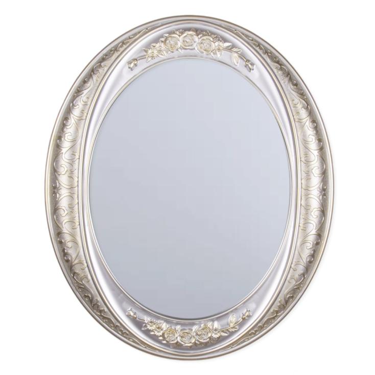 Зеркало 6453-Z1 63,5х53,5 см овальный корпус серебро с золотом