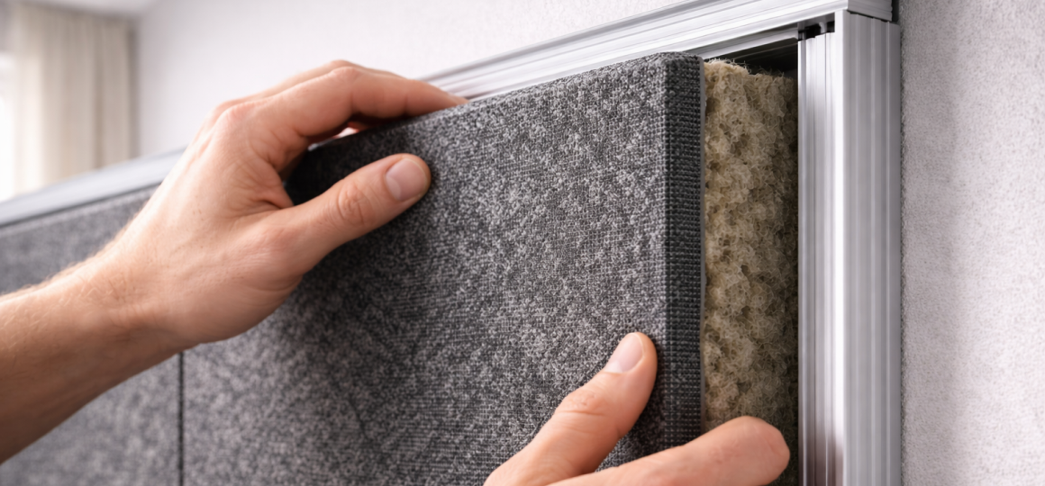 Монтаж-акустической-панели-с-минеральным-наполнителем-в-настенную-раму