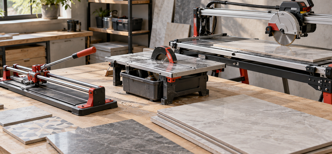 Сравнение ручного, компактного электрического и станочного плиткорезов для разных задач