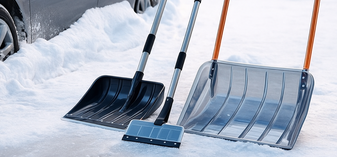 Комплект зимнего инвернтаря: лопата, скребок, скрепер