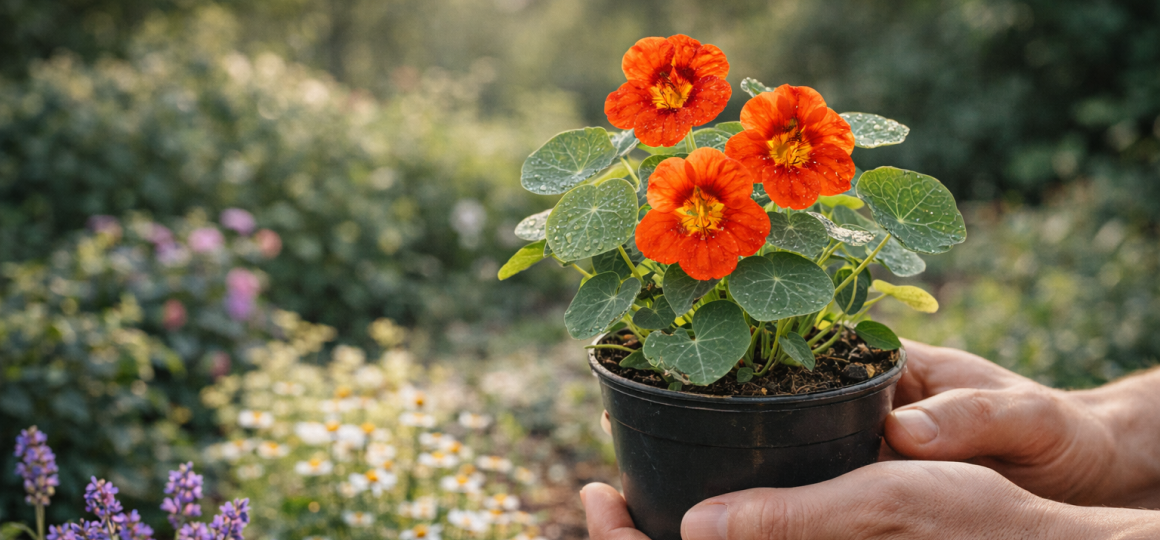 Клумба с многолетними цветами в саду лаванда эхинацея ромашки и декоративные растения