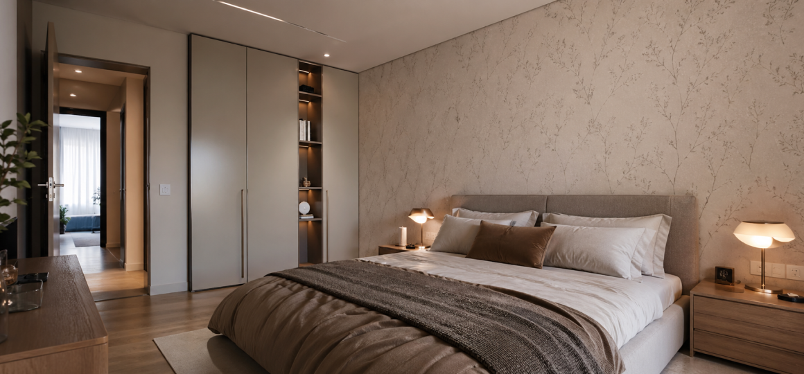 выбор обоев для спальни без ошибок с учетом света и размера комнаты