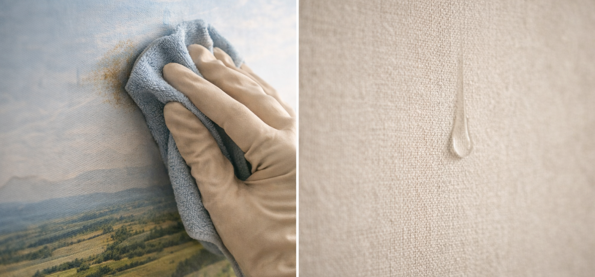 Очистка фотообоев от загрязнений и водоотталкивающая поверхность обоев