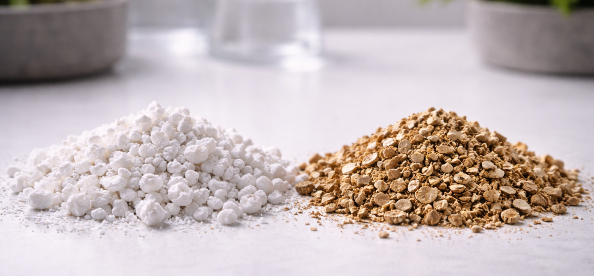 Перлит и вермикулит для приготовления легкого и воздухопроницаемого грунта