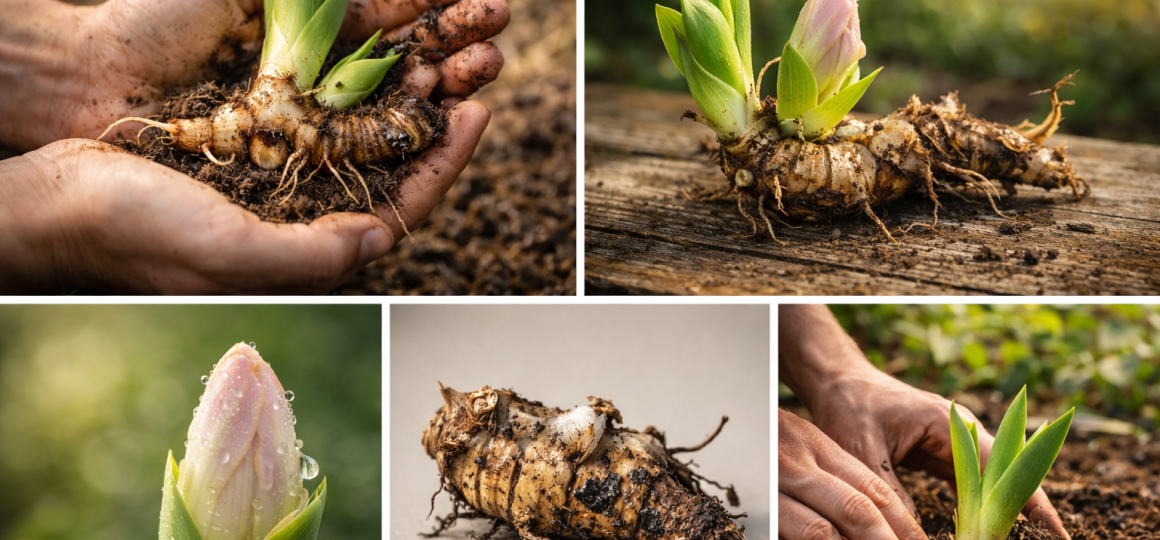 Подготовка корневища многолетнего растения к посадке в почву весной