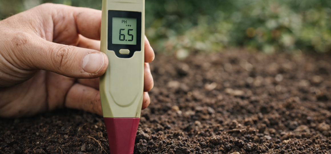 Руки садовода в перчатках аккуратно поливают молодую гортензию жидким удобрением весной.