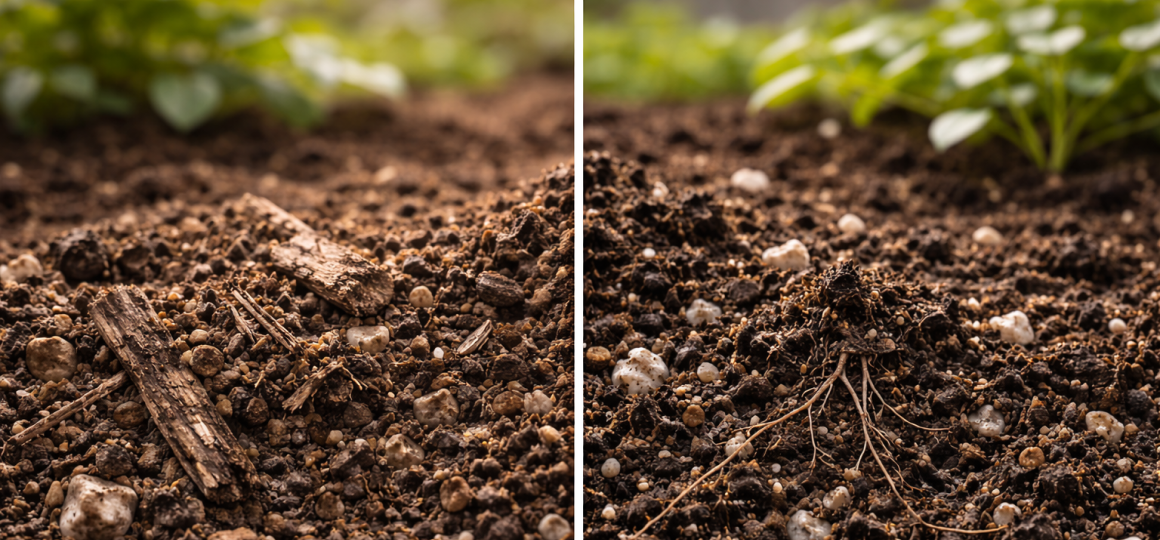 Рыхлый питательный грунт с перлитом для посадки овощей и садовых культур