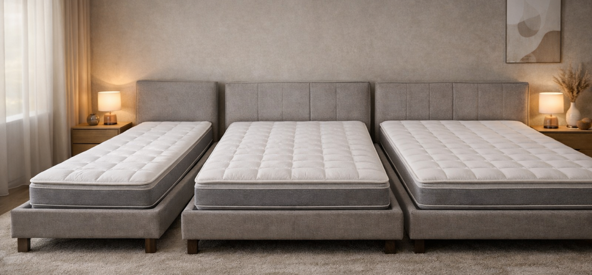 Сравнение односпального двуспального и семейного матраса по размеру и ширине