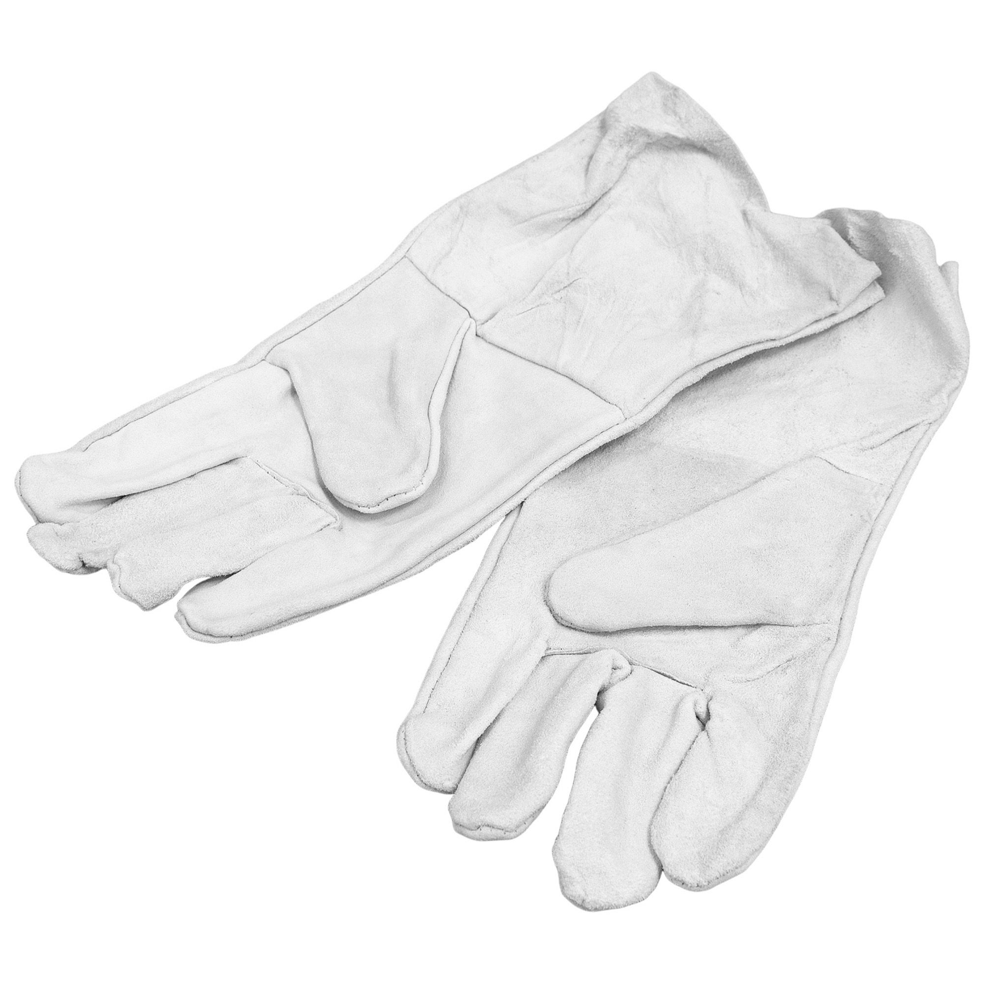 Краги спилковые без подклада Люкс р. 10-11 серые 006-11