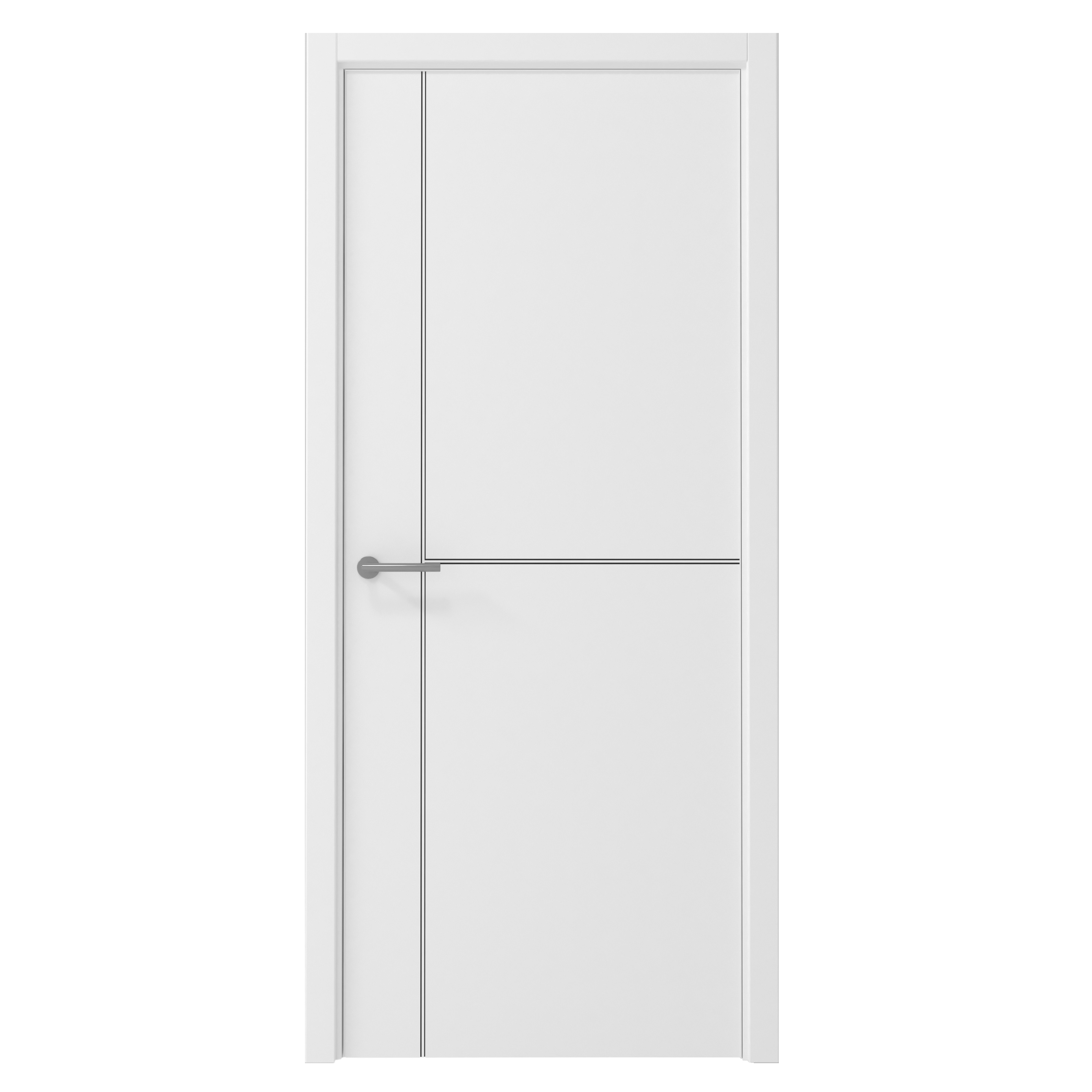 Дверь межкомнатная 900х2000 мм Графика-3 ДГ Vinyl PRO Белая кромка белая