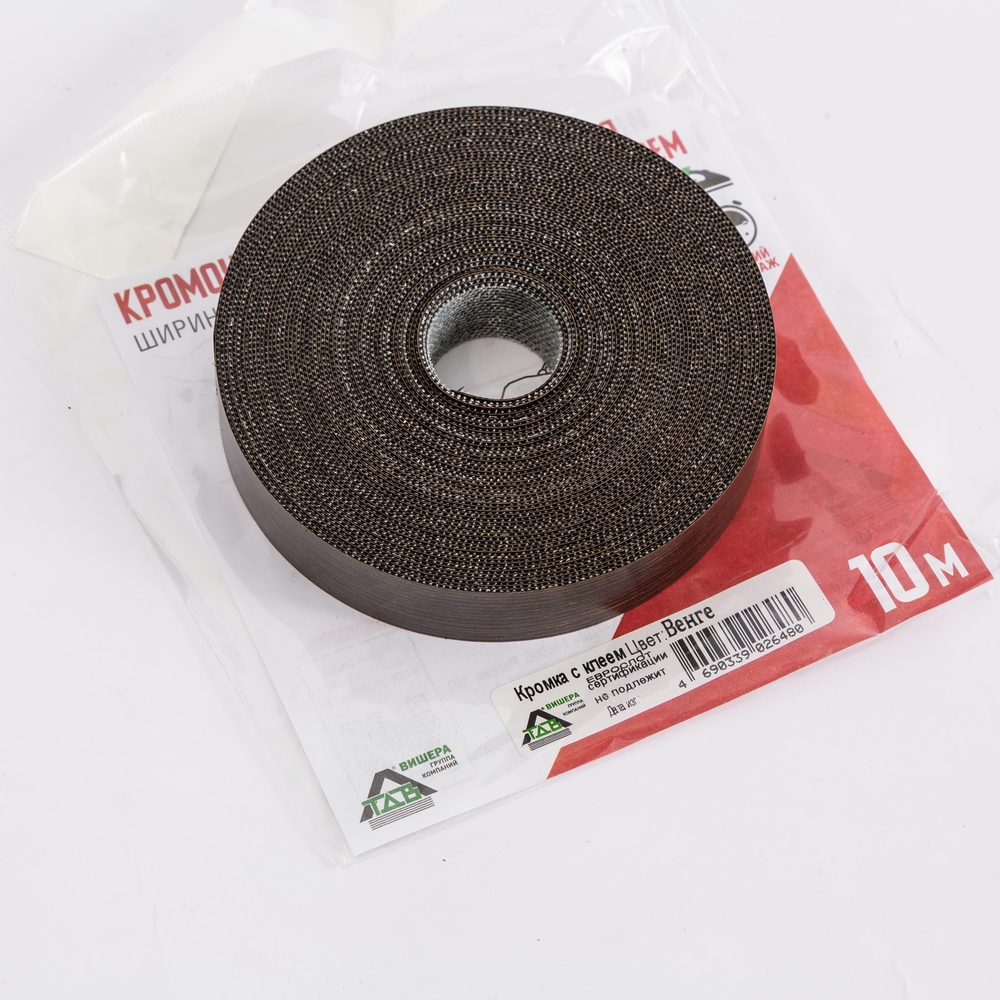 Лента кромочная меламиновая с клеем 19 мм 10 м Венге ТДВ