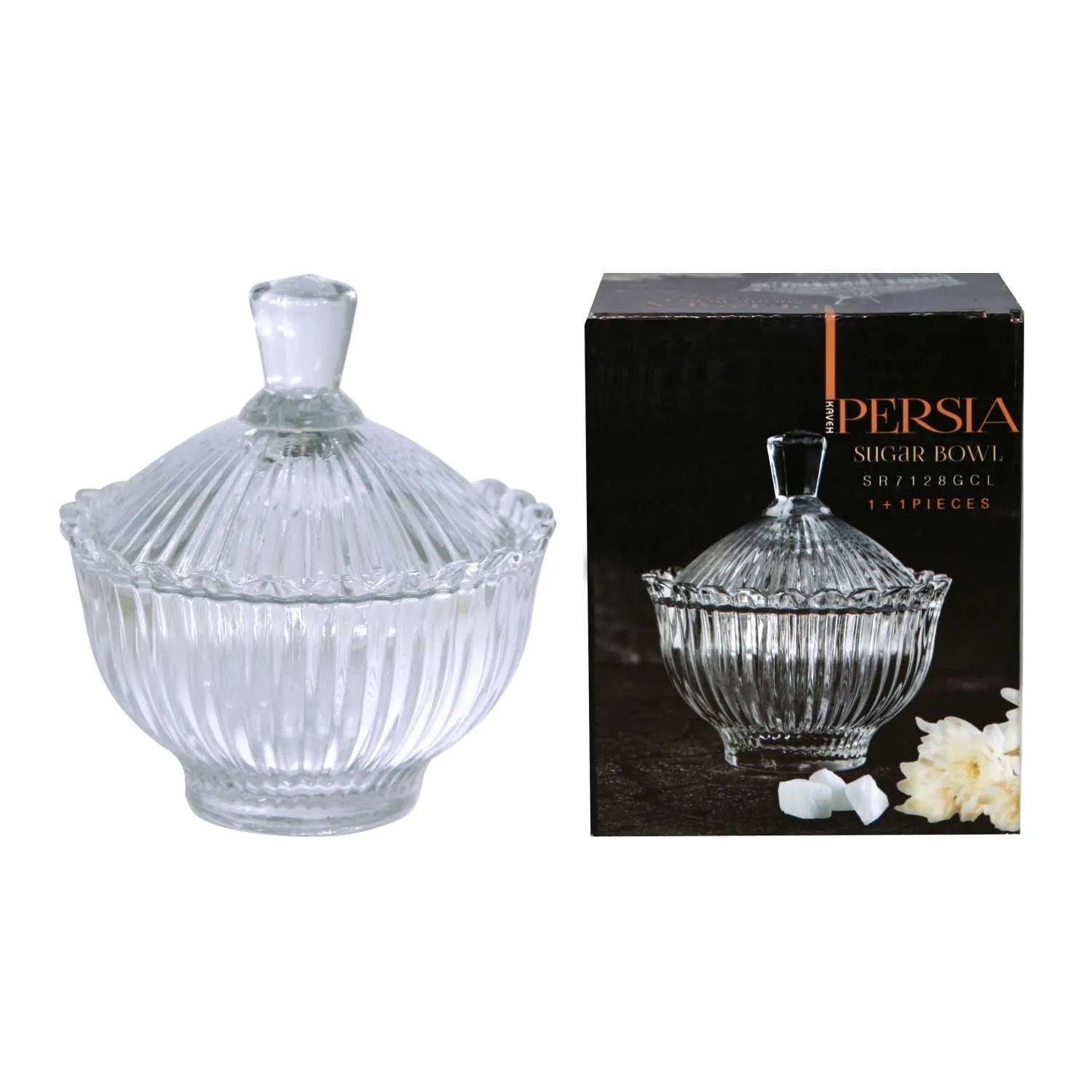 Ваза с крышкой Persia 10,5х10,5х12 см SR7128GCL