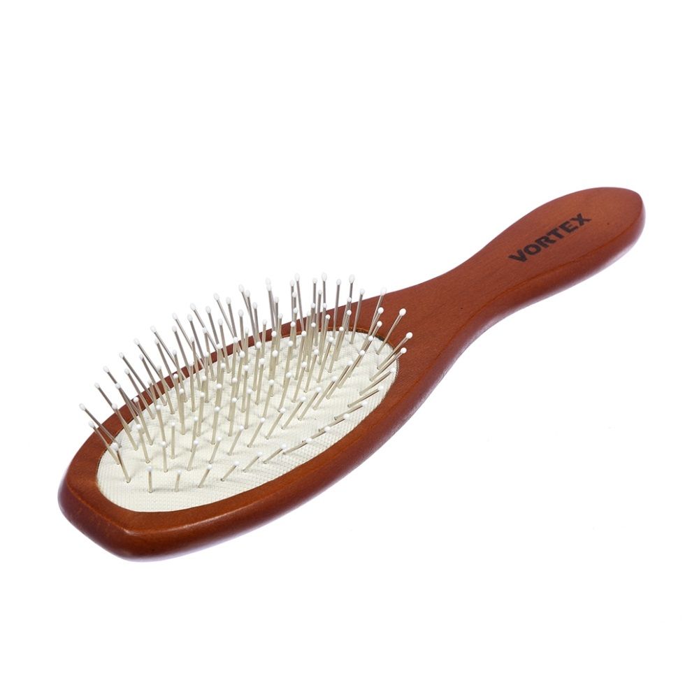 Расческа массажная Vortex 22,5х6х3,5 см овал с металлическими зубчиками 51005
