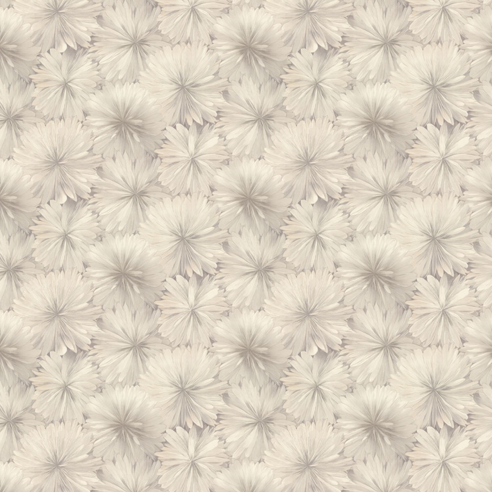 Обои Ornamy Florance 8090-11 серые цветы средние 1,06х10 м