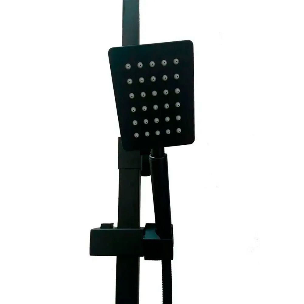 Душевая система Haiba HB24803-7 с верхним душем смесителем и ручной лейкой черный