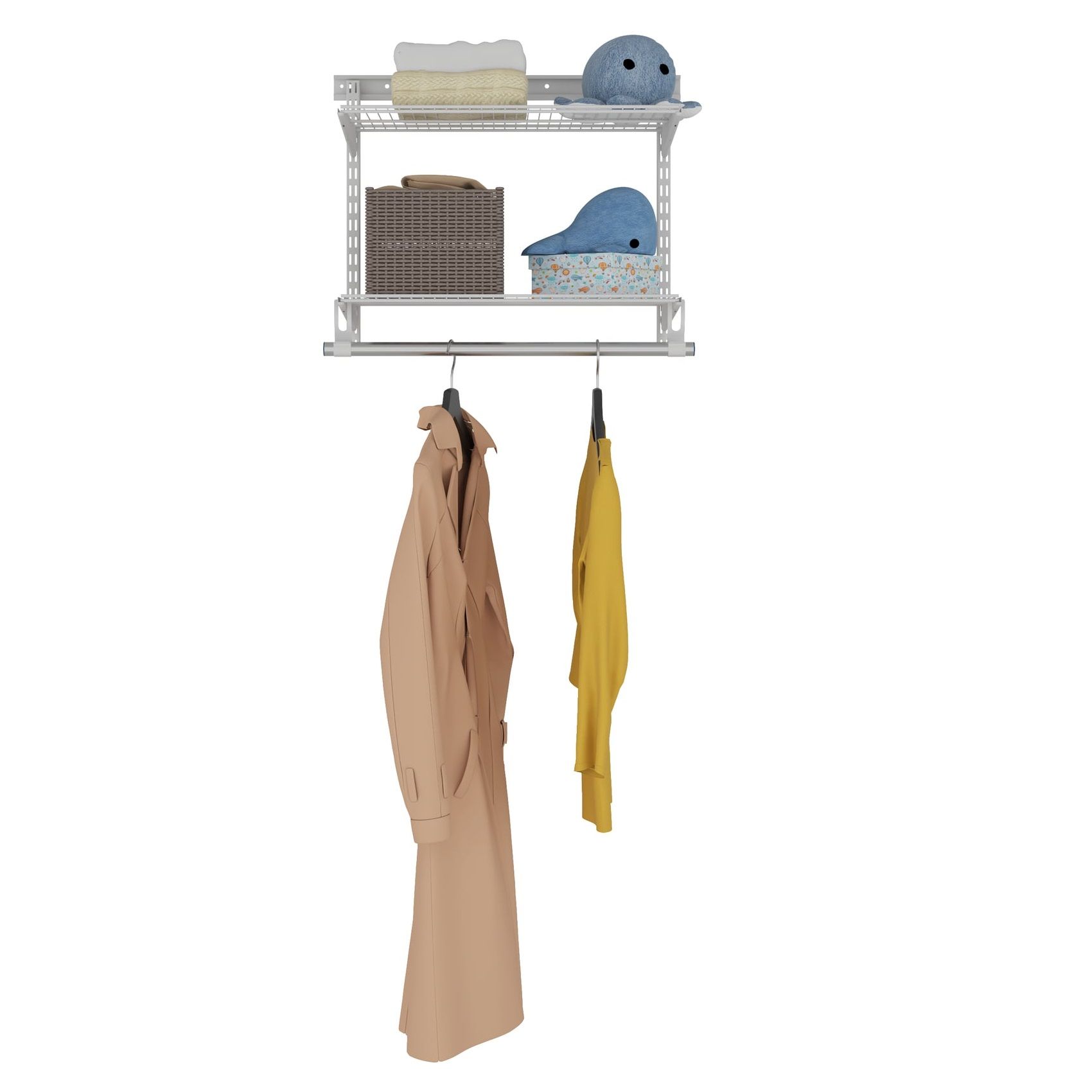 Гардеробная система Практик Home Basic G60S 650х520х350 мм белая