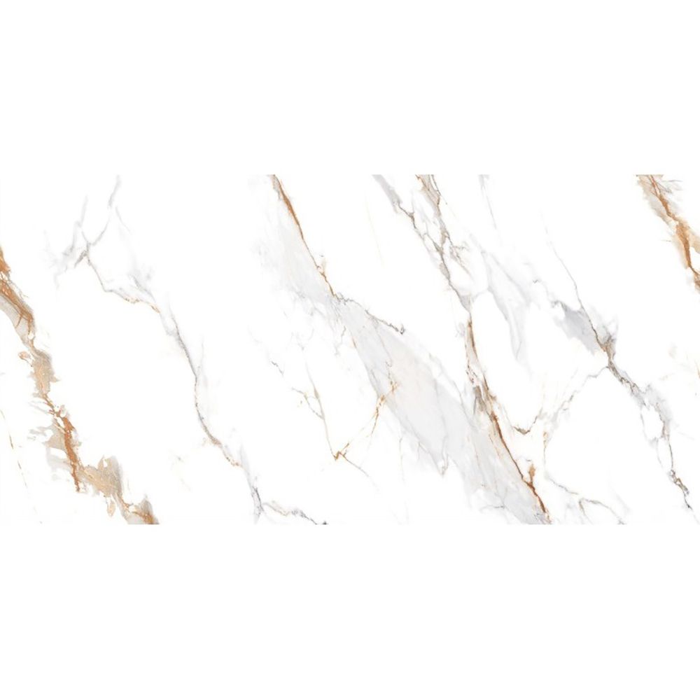Керамогранит Realistik Delhi Gold Carving Polished 60x120 см белый 1,44 м2