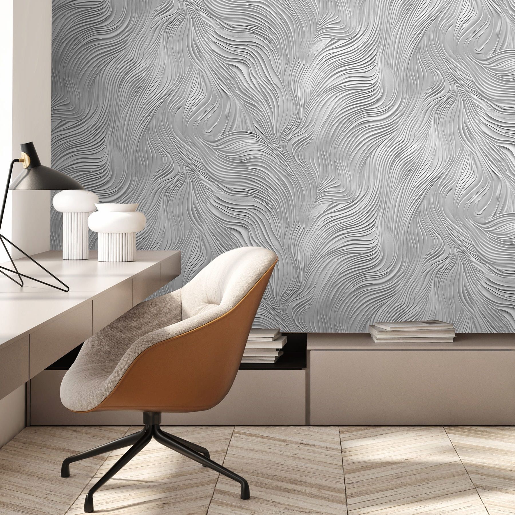 Обои 588047 Victoria Stenova 1,06х10 м Revolute серый